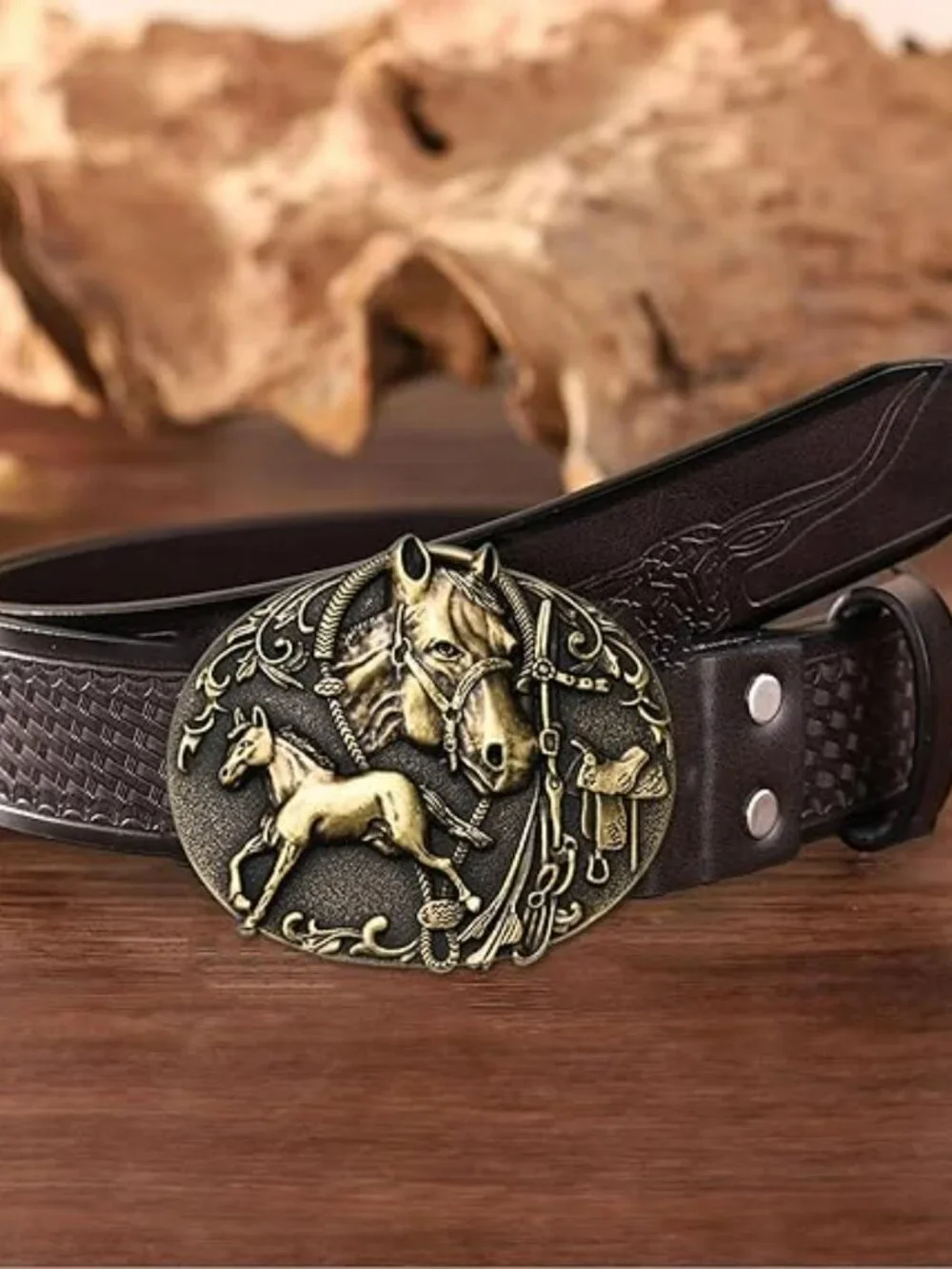 NEW Western Belt Buckle for Men &‎ Women - Rodeo Horses Kentucky Derby Cowboy
